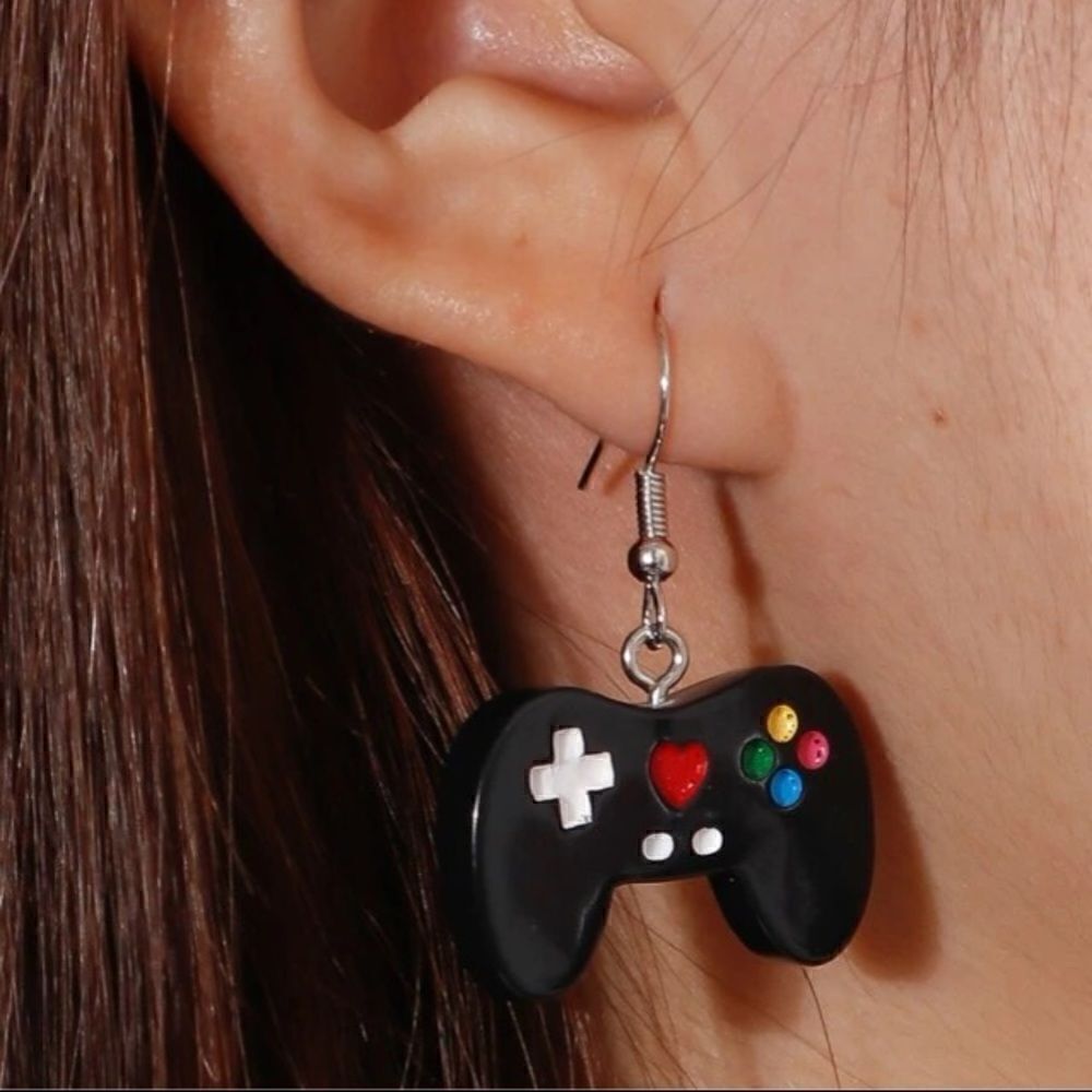 Game controller earrings  